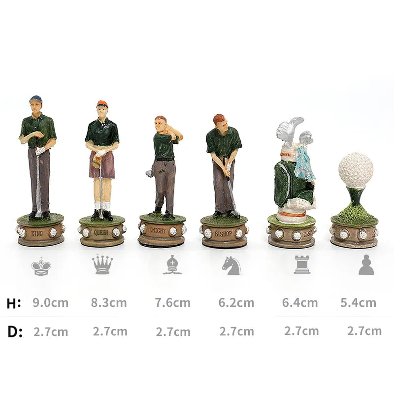 Golf Conquest Chess Set