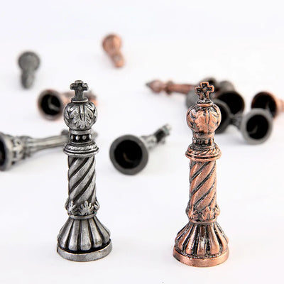 Metallic Pillars of Rome Chess Set