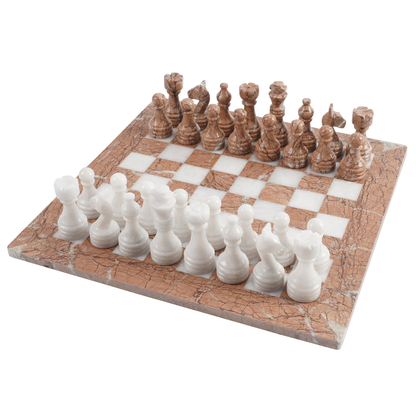 Marble Align and White Chess Set